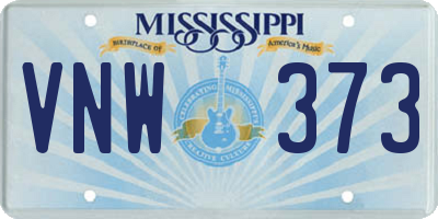 MS license plate VNW373