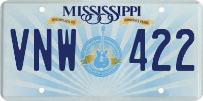 MS license plate VNW422