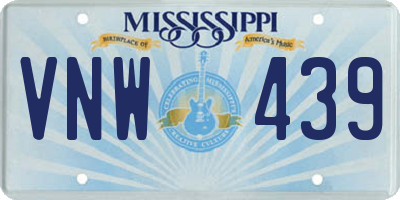 MS license plate VNW439