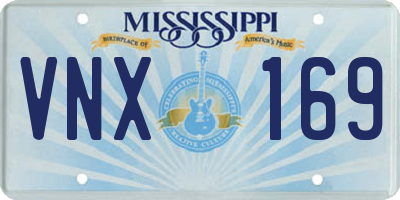 MS license plate VNX169
