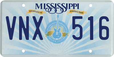 MS license plate VNX516