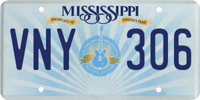 MS license plate VNY306