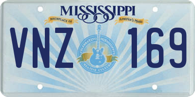 MS license plate VNZ169