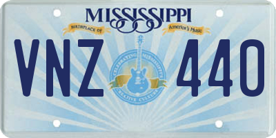 MS license plate VNZ440