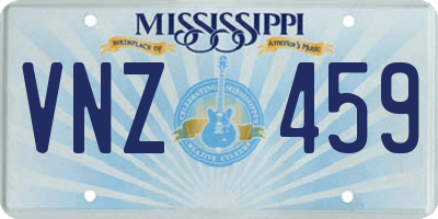 MS license plate VNZ459