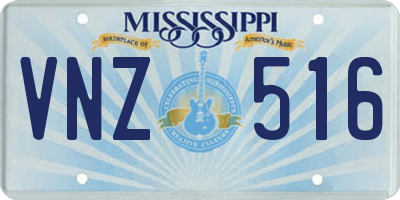MS license plate VNZ516