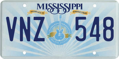 MS license plate VNZ548