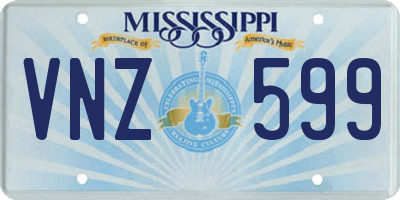 MS license plate VNZ599