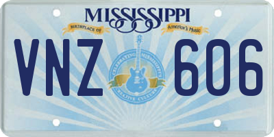 MS license plate VNZ606