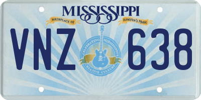 MS license plate VNZ638