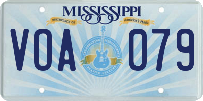 MS license plate VOA079