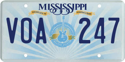 MS license plate VOA247