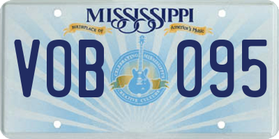 MS license plate VOB095