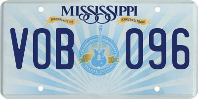 MS license plate VOB096