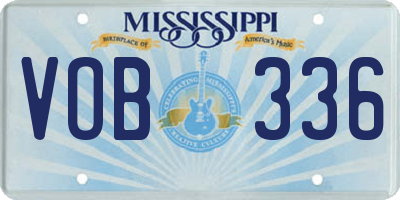 MS license plate VOB336