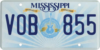MS license plate VOB855