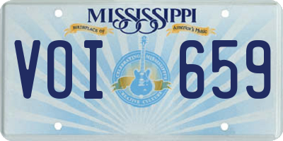 MS license plate VOI659