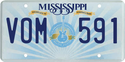 MS license plate VOM591