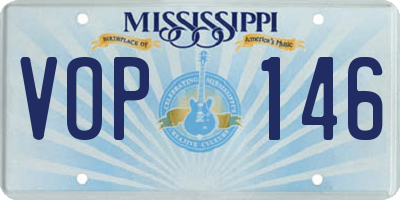MS license plate VOP146