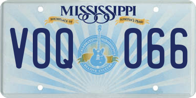 MS license plate VOQ066