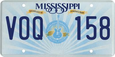 MS license plate VOQ158