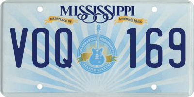 MS license plate VOQ169