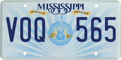 MS license plate VOQ565