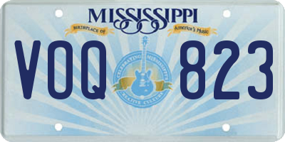 MS license plate VOQ823