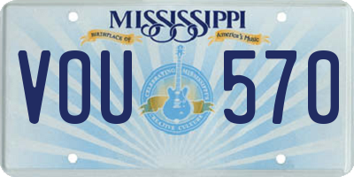MS license plate VOU570