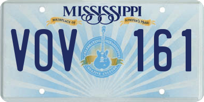 MS license plate VOV161