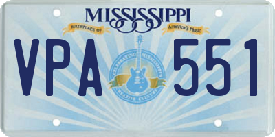 MS license plate VPA551