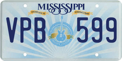 MS license plate VPB599