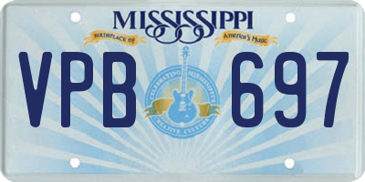 MS license plate VPB697