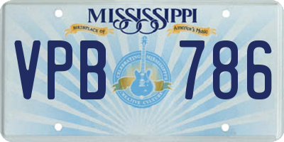 MS license plate VPB786