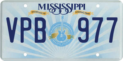 MS license plate VPB977