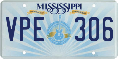 MS license plate VPE306