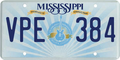 MS license plate VPE384