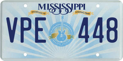 MS license plate VPE448
