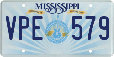 MS license plate VPE579