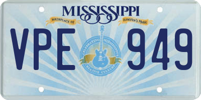 MS license plate VPE949