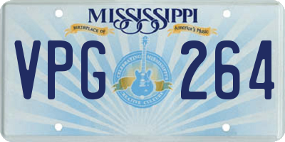 MS license plate VPG264