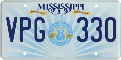 MS license plate VPG330