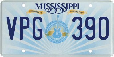 MS license plate VPG390