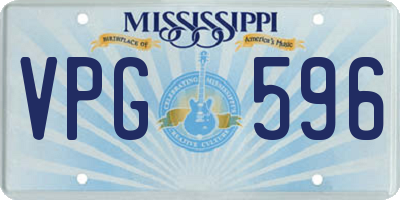 MS license plate VPG596