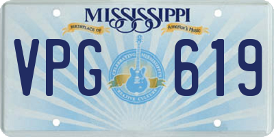 MS license plate VPG619