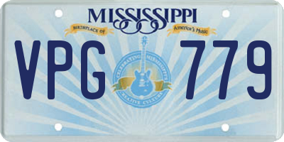 MS license plate VPG779
