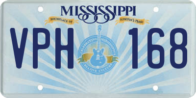 MS license plate VPH168