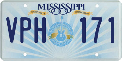 MS license plate VPH171