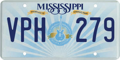 MS license plate VPH279