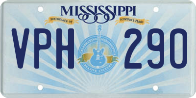 MS license plate VPH290